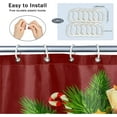 thumbnail image 4 of Funny Christmas Decor Shower Curtain for Bathroom Shower Curtain Set with 12 Hooks Waterproof Fabric Bath Curtain for Bathtub Restroom Decor, 72 X 72 in, 4 of 6