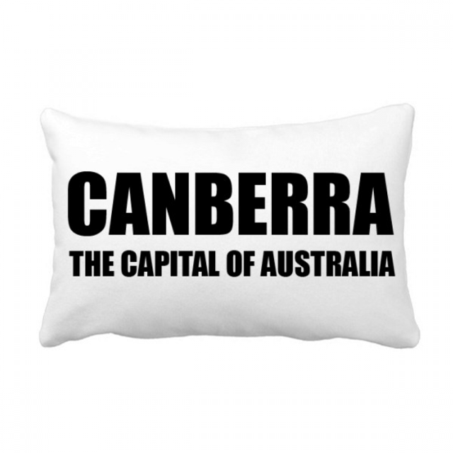 Canberra The Capital Of Austrialia Throw Pillow Lumbar Insert Cushion Cover Home Decoration