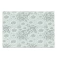 thumbnail image 1 of Grey Cutting Board, Shabby Form Medieval Slavic Monochrome Rose Petals Florets Fragrance Work of Art, Decorative Tempered Glass Cutting and Serving Board, Large Size, White, by Ambesonne, 1 of 1