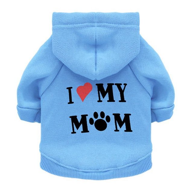 Suministros para mascotas, ropa para perros, tela polar, suéter momia con capucha, ropa de peluche para otoño e invierno