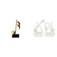thumbnail image 1 of Elegante Escultura De Resina Con Forma De Cisne Musical. Adorno Creativo Para Mesa, Escritorio, Chimenea, Estantería O Armario. Ideal Como Regalo De Inauguración., 1 of 8