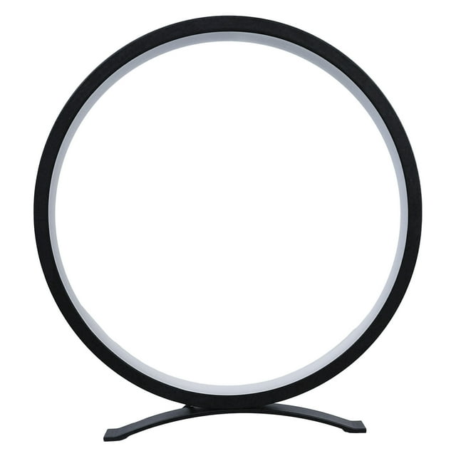 Birdeem Table Lamp, Metal Ring Table Lamp Bedside Table Bedside Lamp, Modern Reduce Lamp/Bedroom/Living Room Led Warm Light, 10 Inch