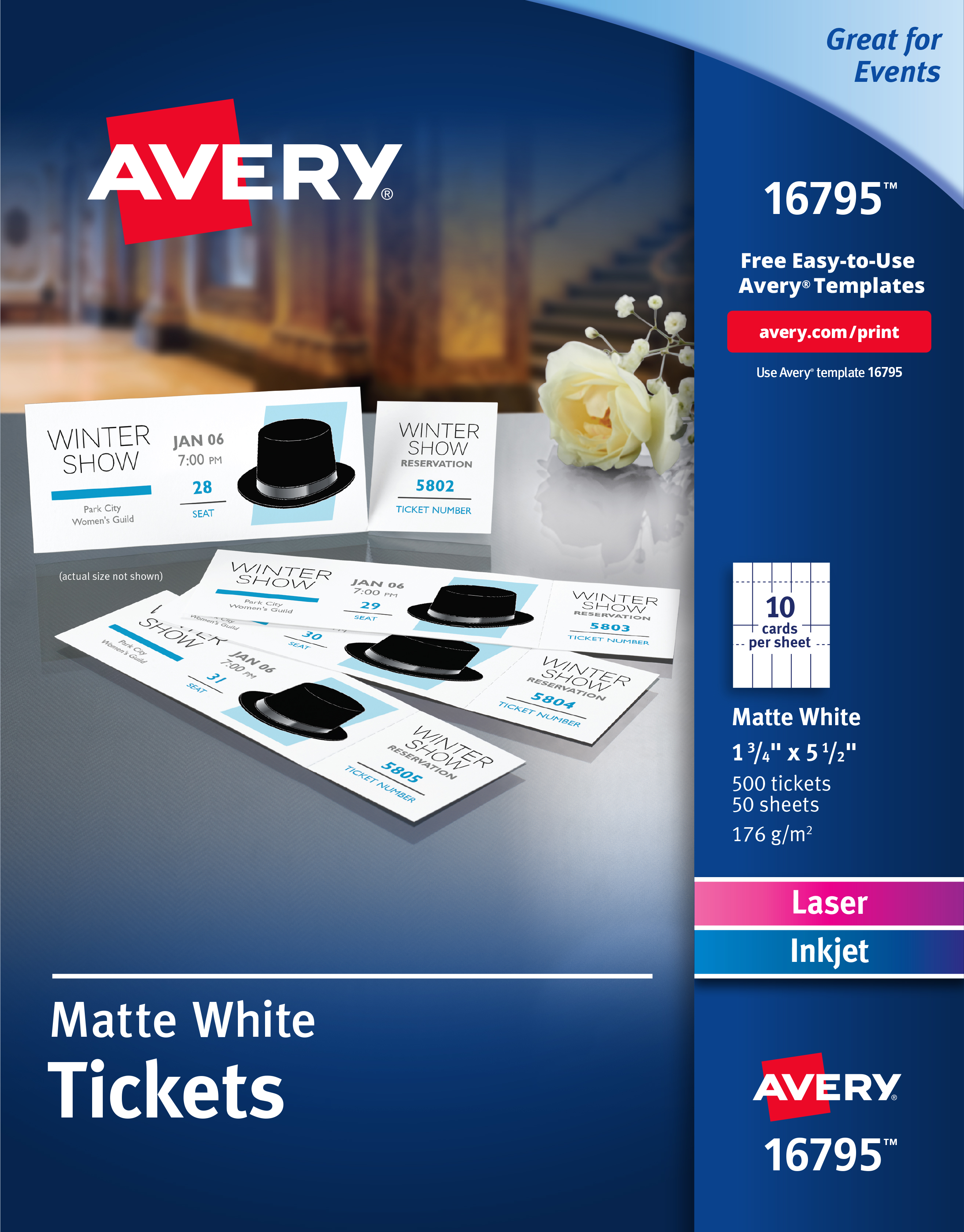 Avery Blank Printable Tickets Tear Away Stubs Perforated Raffle Avery Blank Printable Tickets Tear Away Stubs Perforated Raffle