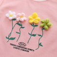 thumbnail image 5 of Hiijoy Toddler Girls Summer Outfits Flower Short Sleeve T-Shirt Shorts Set, Sizes 3-4T, 5 of 8