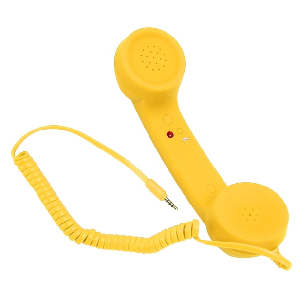 Receptor Telefónico Retro, Teléfono De Teléfono Celular Con Una Prueba De Radiación De 3,5 Mm De 3.5 Mm Para El Teléfono Celular Con Cable Para PC Para Teléfonos Inteligentes