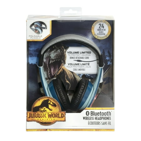 eKids - Jurassic World Bluetooth Headphones - Blue