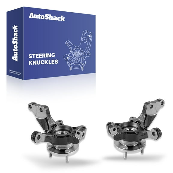 AutoShack Front Steering Knuckles & Wheel Bearing Hub Assembly Replacement for 2013-2019 Nissan Versa 2014-2019 Nissan Versa Note 2-PC Set