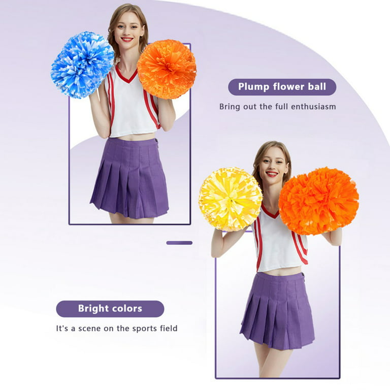12pcs Cheerleading Pom Poms Compatible Kids, Feuille métallique