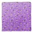 thumbnail image 4 of Bimba Purple Ranunculus & Stork Bird Pure Silk Printed Scarf Dupatta Head Neck Wrap Bandanas For Women 40 x 80 Inches, 4 of 6