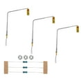 thumbnail image 1 of MYG for HO OO Scale Traffic Light Signal LED Model Train Crossing Walk Street 3-Pack with Resistors Green Yellow Red Lights Metal Column Thread Base Easy Installation, 1 of 10
