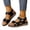 A2-Black, variant on Women's Orthopedic Sandals with Arch Support Flat Comfortable Wide Width Hook and Loop Fasteners Casual Summer Shoes for Women Walking Beach Travel,White 39(US-7.5)