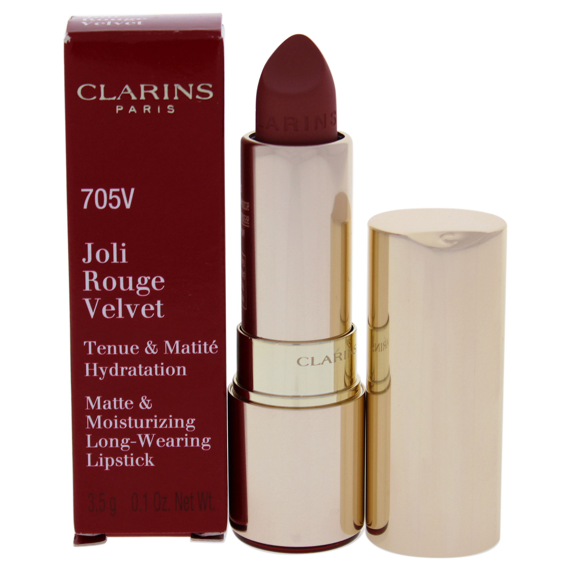 Clarins Joli Rouge Velvet Lipstick - 705V Soft Berry Women 0.1 oz Lipstick