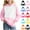 Pink, variant on Spazoro Toddler Girls Loose Sweatshirts Hoodie, Long Sleeve Color Block with Pocket Casual Lightweight Soft Pullover for Kids Girls Boys Pink Size 2 T