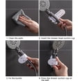 thumbnail image 5 of (4 piezas) Soporte de cabezal de ducha con ventosas de instalación ajustable y gratuita para soporte de montaje manual Soporte de cabezal de ducha de pared reubicable, 5 of 5