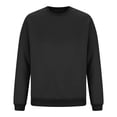 thumbnail image 3 of Jalioing Men's Pullover Shirts Solid Color Basic Long Sleeve Sweatshirts Casual Loose Crew Neck Spring Tees Tops, 3 of 7