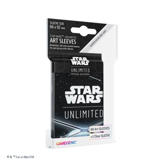 Star Wars Unlimited TCG Twilight of the Republic Art Sleeves Card Back Black By Fantasy Flight Games