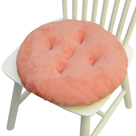 

DURUA 15.7 Inch Round Furry Chair Pads for Dining Chairs Indoor Tufted Kitchen Seat Cushions Chair Cushion Lotus