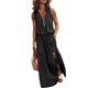 thumbnail image 1 of Guardurnaity Vestidos casuales para mujeres - El complemento perfecto para tu guardarropa Anotherchill Womens Casual Lounge Cunning Long Dress negro Type2 NO2, 1 of 5