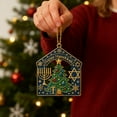 thumbnail image 4 of Cheapark Hanukkah Christmas Ornament - Celebration of Light Design, Dual-Holiday Decor for Home, Festive Interfaith Ornament, 4 of 4