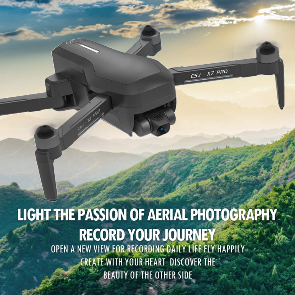 CSJ X7 PRO RC Drone with Camera 4K,5G Wifi 2 Gimbal Brushless