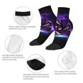 thumbnail image 5 of Lsque Geometry Dash Printed Crew Socks, Moisture-Wicking Socks, Athletic Socks for Men Breathable Cushion Socks Casual Sport Socks for Running Traveling, 5 of 6