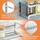 thumbnail image 3 of Spice Rack Bunoxea montado en la pared, paquete de 4 unidades, metal cromado, 3 of 7