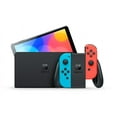 thumbnail image 2 of Nintendo Switch Neon Red & Blue OLED Console with MightySkins Console and Controller Skin Voucher, 2 of 5
