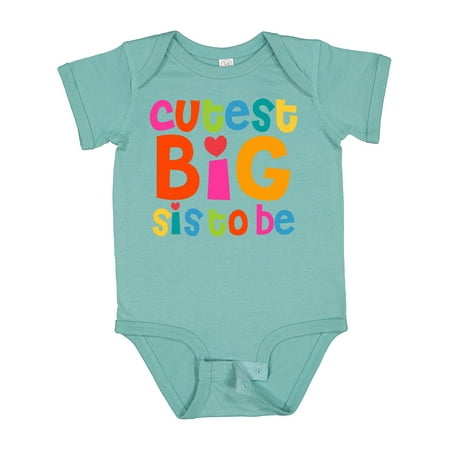 

Inktastic Cutest Big Sis to Be Gift Baby Girl Bodysuit