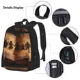 thumbnail image 3 of Disketp Vintage Family History Book Mochila Estampada de Gran Capacidad con Lonchera y Estuche, Set de 3 Piezas para Estudiantes, 3 of 7