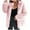 Pink, variant on HOOJT Clearance! Womens Fall Open Front Cardigan Faux Furs Coat Vintage Parka Shaggy Jacket Warm Coat Tops