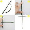 thumbnail image 3 of Climbing Small Plants Plastic Stake 6pcs Support Ring Garden Semi-circular Flowers And Vegetables Lattice, 3 of 10