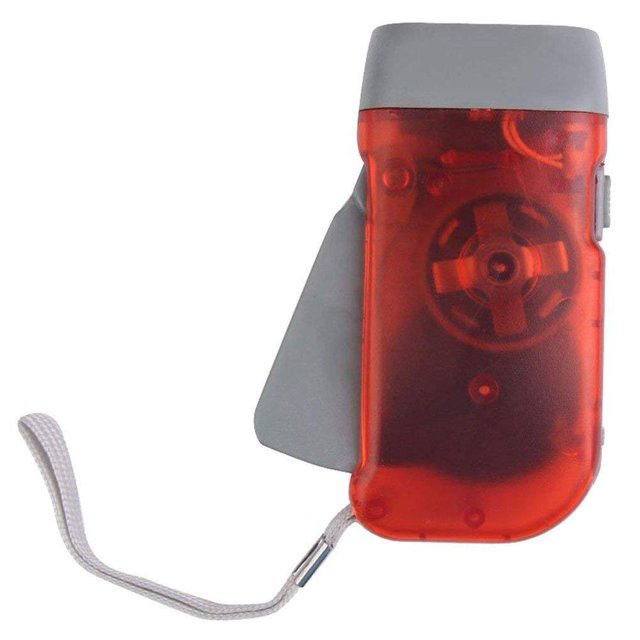 Advancent Linterna para exteriores Camping Pesca Noche Antorcha de emergencia Prensa manual Linterna recargable Luz de mano Iluminación de palma Escalada Rojo Advancent JJ17117-01
