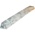 thumbnail image 5 of SKYSONIC Rectangle Beautiful Snowflake Christmas Printed Table Runner 13x70in for Wedding Birthday Holiday, 5 of 5