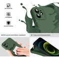 thumbnail image 3 of Liquid Silicone Case for iPhone 12, [Camera Protection] [Anti Fingerprint] [Wireless Charging] 4 Layer Phone Case Protective Cover, Built-in Microfiber Case Cover, 6.1", Green, 3 of 14