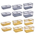 thumbnail image 3 of Fridge Storage Box Crisper Box Bread Box Time Recording Food Storage Container Airtight Bread Box, 3 of 8