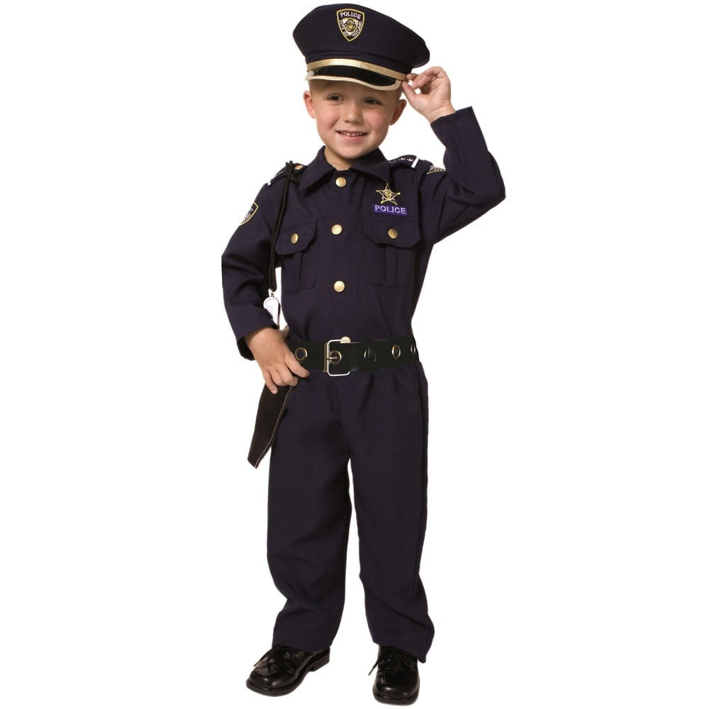 Kids Police Dress up Accessories Pretend Play Police Security Badge and Whistle