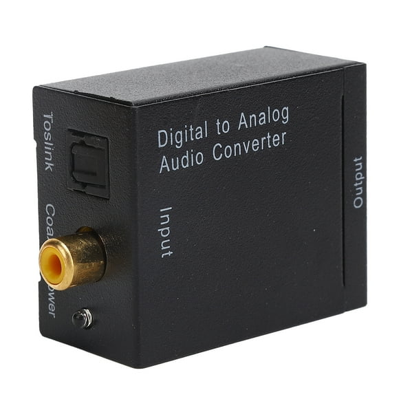 Adapter, Digital To Analog Black Aluminum Alloy USB Converter for Computer for PC for Notebook