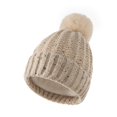 thumbnail image 1 of BR Gorro de punto cálido y elegante (caqui), 1 of 4