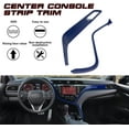 thumbnail image 5 of Xotic Tech Center Console Stripe and Passenger Dash AC Vent Panel Cover Trim Set, Blue, Compatible with Camry 2018-2024, 5 of 9