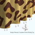 thumbnail image 6 of Yellow and Brown Of Leopard Print Shower Curtain 36"x72" ,Bathroom Decorative Shower Curtains Set with 12 Hooks,Modern Waterproof Washable Shower Curtain, 6 of 6