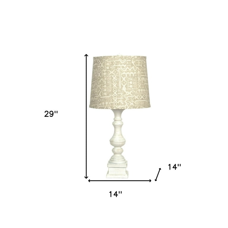 15 X 13 X 28.5 Tan Industrial Metal With Gentle Linen Shade - Table Lamp 15 X 13 X 28.5 Tan Industrial Metal With Gentle Linen Shade - Table Lamp