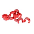 thumbnail image 1 of Clips en C de guía de manguera de carcasa de hebilla de de aluminio piezas , rojo DYNWAVEMX Bike C Clips Cabe Hebillas, 1 of 5