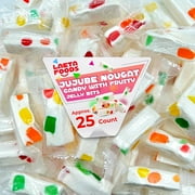 Jujube Nougat Candy with Fruity Jelly Bits (9 Ounce Bag - Approx. 25 Count)