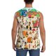 thumbnail image 4 of Fotbe construction road work landscape Men's Camiseta sin Mangas Estampada para Hombres, Playera Casual para Gimnasio, Entrenamiento, Playa-3X-Large, 4 of 7