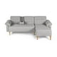 thumbnail image 2 of Sala Modular Reversible Makora Brunello Con Memory Foam, Color Gris Claro, Lino Respaldo Reclinable De 3 posiciones., 2 of 10