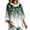 Dark Green-A#60831HH, variant on Hearthz Christmas Cropped Hoodies for Women 3/4 Batwing Sleeve Sweatshirts for Women Trendy Drop Shoulder Xmas Holiday Gradient Snowflake Y2k Hooded Sweatshirt Pullover Sweater