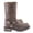 Brown, variant on Milwaukee Leather Men's Classic 11-Inch Dark Brown Leather Harness Square Toe Motorcycle Boots MBM9062 10.5