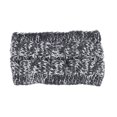 thumbnail image 4 of Diadema de invierno Qarigey para mujer a prueba de viento ganchillo elástico gris, 4 of 6