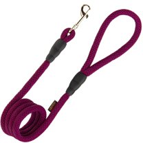 Gooby Mesh Leash - Purple, 4 FT - Dog Leash with Bolt Snap Clasp and Breathable Mesh - Dog Leashes for Small Dogs, Medium Dogs, and Large Dogs for Indoor and Outdoor Use