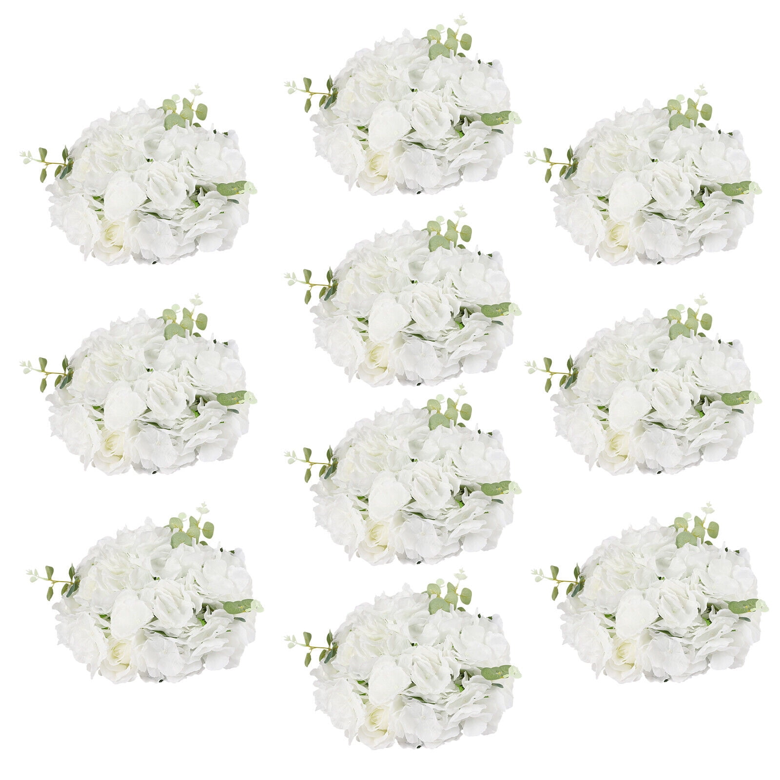 10-pack Artificial Flowers Arrangements Artificial Flower Bouquets Wedding Flower Balls for Centerpieces Decor